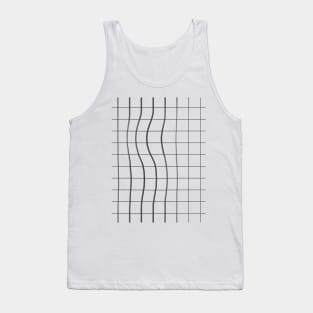 Square Glitch Pattern Tank Top